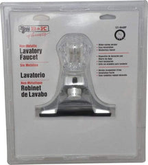 B&K Mueller - Knob Handle, Deck Plate Bathroom Faucet - One Handle, No Drain, Standard Spout - Exact Tool & Supply