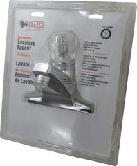 B&K Mueller - Knob Handle, Deck Plate Bathroom Faucet - One Handle, Pop Up Drain, Standard Spout - Exact Tool & Supply