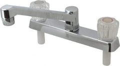 B&K Mueller - Deck Plate Mount, Kitchen Faucet without Spray - Two Handle, Knob Handle, Standard Spout - Exact Tool & Supply