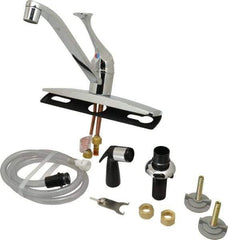 B&K Mueller - Deck Plate Mount, Kitchen Faucet with Spray - One Handle, Lever Handle, Standard Spout - Exact Tool & Supply