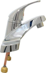 B&K Mueller - Lever Handle, Deck Plate Bathroom Faucet - One Handle, Pop Up Drain, Standard Spout - Exact Tool & Supply