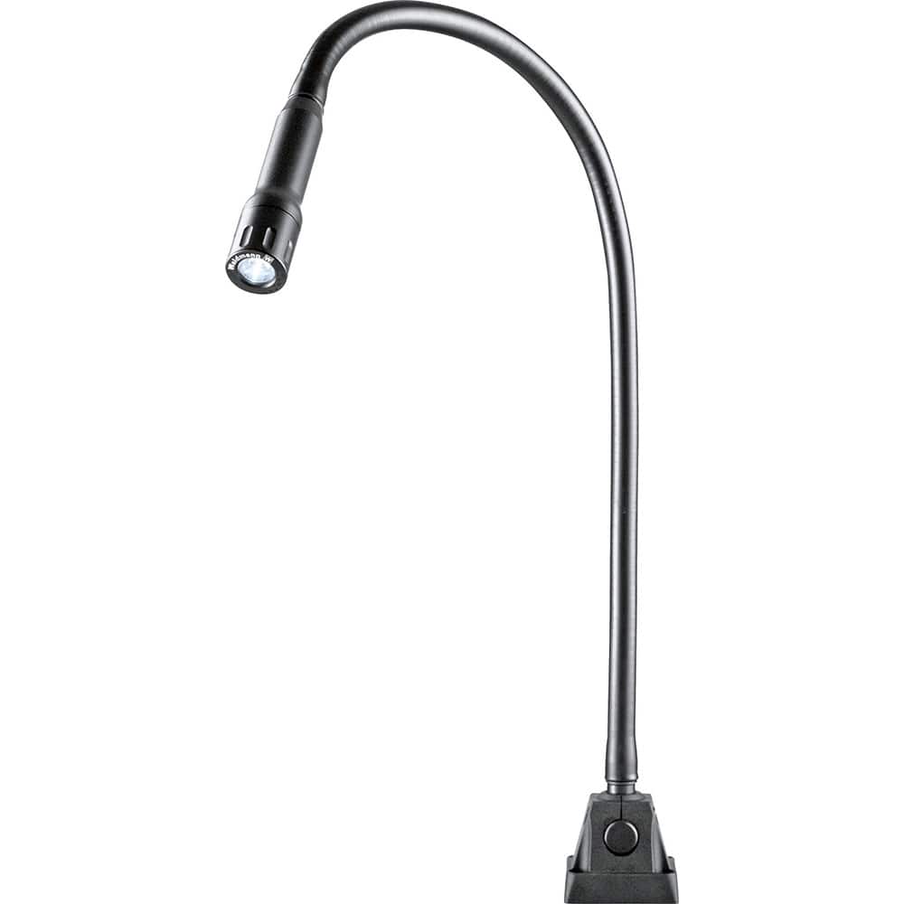 Waldmann Lighting - Machine Lights; Machine Light Style: Gooseneck ; Mounting Type: Screw Mount ; Wattage: 3 ; Voltage: 95-250 VAC ; Cord Length (Feet): 9.8 ; Lens Material: Glass - Exact Tool & Supply