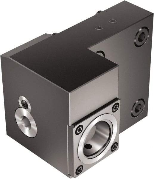 Sandvik Coromant - Left Hand Cut, C4 Modular Connection, Adapter/Mount Lathe Modular Clamping Unit - 40mm Square Shank Diam, 2.835" OAL, Through Coolant - Exact Tool & Supply