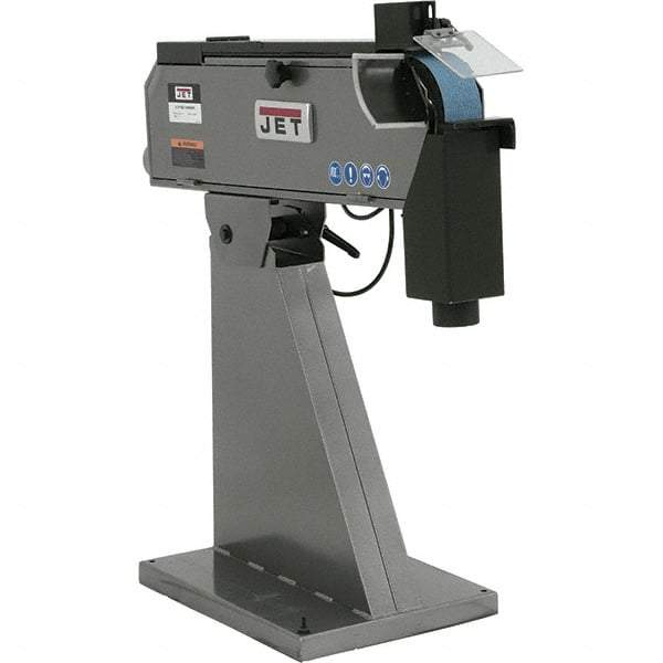 Jet - 79" Long x 3" Wide Belt Grinder - 4 hp, 220 Volts - Exact Tool & Supply
