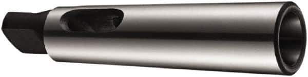 DORMER - MT2 Inside Morse Taper, MT3 Outside Morse Taper, Standard Reducing Sleeve - Hardened & Ground Throughout, 112mm OAL - Exact Tool & Supply