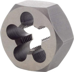 DORMER - M14x1.50 Metric Fine Thread, Right Hand Thread, Hex Rethreading Die - High Speed Steel, 5/8" Thick, Series F312 - Exact Tool & Supply