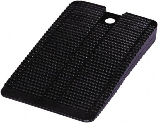 Precision Brand - 30 Piece, 1/4" Thick x 1" Wide x 2" Long Polypropylene Shim Stock Sheet Assortment - Black, ±10% Tolerance - Exact Tool & Supply