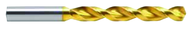 1.35mm Dia. - Cobalt Parabolic Jobber Drill-130° Point-TiN - Exact Tool & Supply