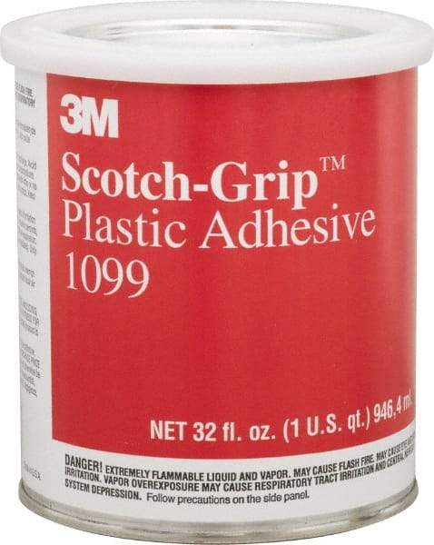 3M - 32 Fluid Ounce Container, Tan, Can Synthetic Rubber Construction Adhesive - Series 1099 - Exact Tool & Supply