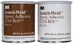 3M - 32 oz Can Two Part Epoxy - 90 min Working Time, 3,200 psi Shear Strength, Series 2216 - Exact Tool & Supply