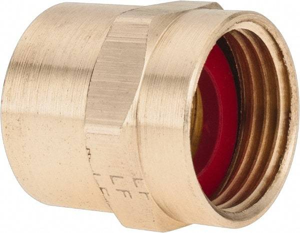 ANDERSON METALS - 3/4 FGHT & 3/4 FPT Garden Hose Female x FIP - Lead Free Brass, Female Hose to Female Pipe Connector - Exact Tool & Supply
