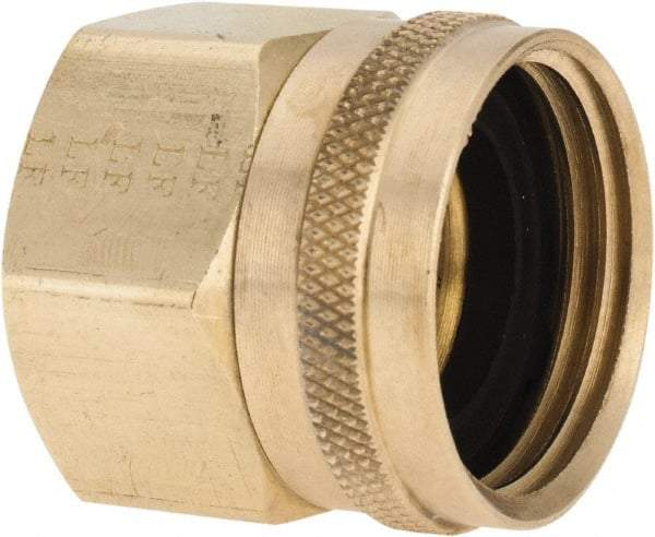 ANDERSON METALS - 3/4 FGHT & 3/4 FPT Garden Hose Female x FIP Swivel - Lead Free Brass, Female Hose to Female Pipe Swivel Connector - Exact Tool & Supply