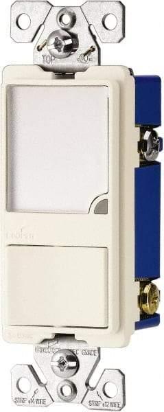 Cooper Wiring Devices - 1 Pole, 120 VAC, 15 Amp, Flush Mounted, Combination Switch with Night Light - NonNEMA Configuration, 1 Switch, Back Side Wiring, Thermoplastic Material, cULus Listed, NOM 426 Standard - Exact Tool & Supply