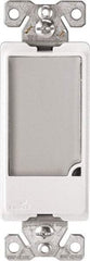 Cooper Wiring Devices - 1 Pole, 120 VAC, 15 Amp, Flush Mounted, Combination Night Light - NonNEMA Configuration, Back Side Wiring, Thermoplastic Material, cULus Listed, NOM 426 Standard - Exact Tool & Supply