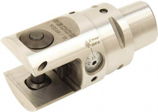 Seco - 1.378" Body Diam, Manual Twin Cutter Boring Head - 1.53" to 2.01" Bore Diam - Exact Tool & Supply