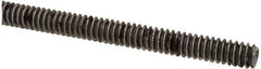 Value Collection - #10-24 UNC (Coarse), 6' Long, Low Carbon Steel Threaded Rod - Oil Finish Finish, Right Hand Thread - Exact Tool & Supply
