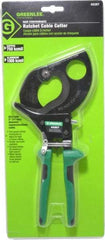 Greenlee - 11" OAL, 1,000 MCM Capacity, Cable Cutter - Molded Plastic Handle - Exact Tool & Supply