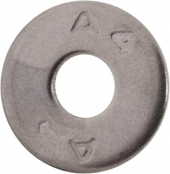 Value Collection - M6 Screw, Grade 316 Stainless Steel Fender Flat Washer - 6.4mm ID x 18mm OD, Plain Finish - Exact Tool & Supply