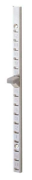 Sugatsune - Satin Stainless Steel Coated, Shelf Standard Bracket - 71-5/8" Long, 15mm Wide - Exact Tool & Supply