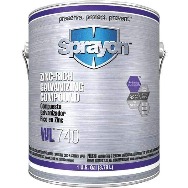 Sprayon - 1 Gal Zinc Cold Galvanizing Compound - Comes in Can - Exact Tool & Supply