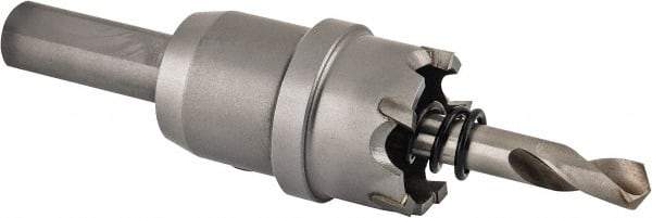 Hougen - 7/8" Diam, 1/8" Cutting Depth, Hole Saw - Carbide-Tipped Saw, Toothed Edge - Exact Tool & Supply