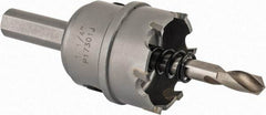 Hougen - 1-1/4" Diam, 1/8" Cutting Depth, Hole Saw - Carbide-Tipped Saw, Toothed Edge - Exact Tool & Supply