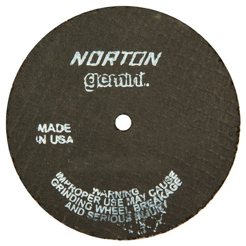 4″ × 1/8″ × 1/4″ Gemini Small Diameter Cut-Off Wheel Type 01 Straight Aluminum Oxide - Exact Tool & Supply