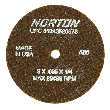 7 x 1/16 x 5/8" - 57A364-TB25N - Gemini Resin Bond Reinforced Cut-Off Wheel - Exact Tool & Supply