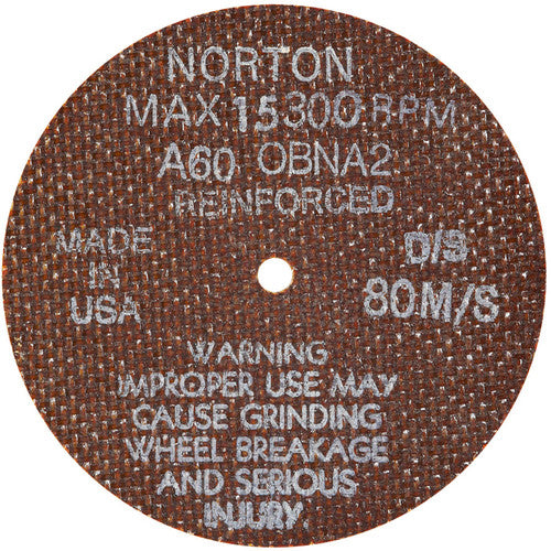 4″ × 0.035″ × 1/4″ Small Diameter Cut-Off Wheel Type 01 Straight 60 Grit Aluminum Oxide - Exact Tool & Supply