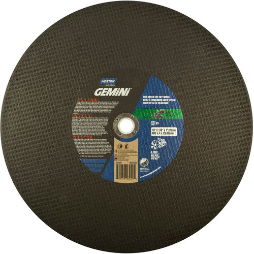 12″ × 1/8″ × 1″ Concrete High Speed Cut-Off Wheel Type 01 Straight Silicon Carbide - Exact Tool & Supply