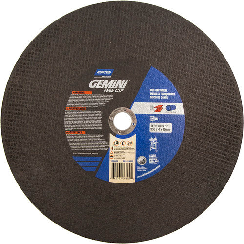 14″ × 1/8″ × 1″ Gemini Stationary Saw Cut-Off Wheel Aluminum Oxide - Exact Tool & Supply