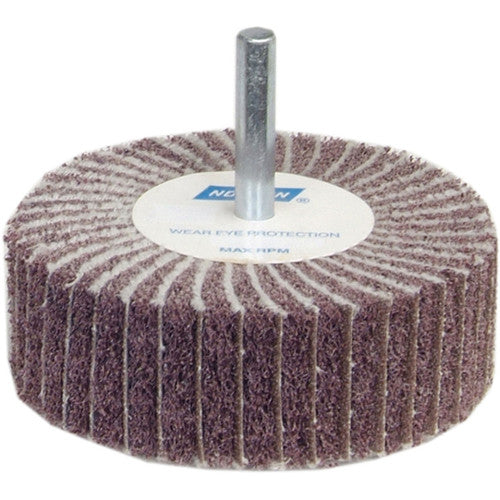 2″ × 1″ × 1/4″ Interleaf Non-Woven Flap Wheel 60 Grit Aluminum Oxide - Exact Tool & Supply