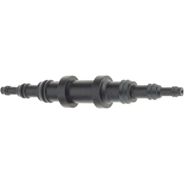 Value Collection - Plastic Straight Automotive Vacuum Connector - 1/8 x 1/4 x 3/8" Fitting - Exact Tool & Supply