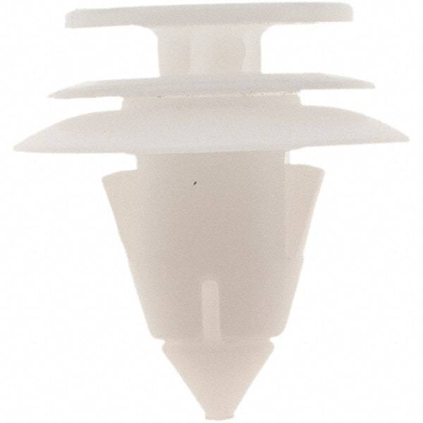 Value Collection - 9mm Hole Diam, 21mm OAL, Ratchet Shank, Nylon Panel Rivet - 15mm Length Under Head, 9mm Material Thickness - Exact Tool & Supply