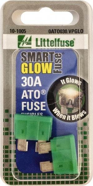 Value Collection - 30 Amp, Automotive Fuse - Green, Littlefuse ATO030 - Exact Tool & Supply