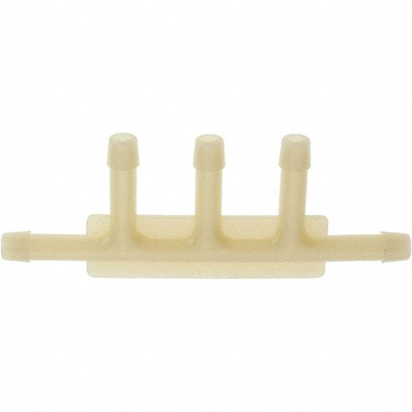 Value Collection - Nylon Five-Way Automotive Vacuum Connector - 3/16 x 3/16 x 3/16 x 3/16 x 3/16" Fitting - Exact Tool & Supply