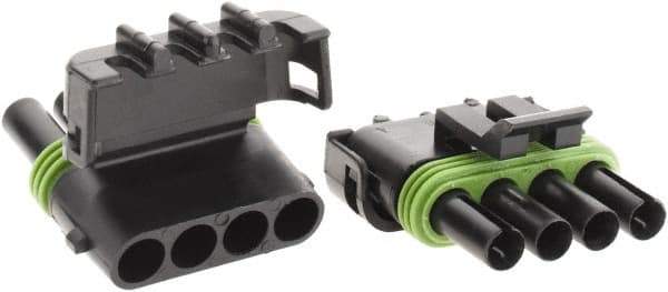 Value Collection - Automotive Terminal Parts - Weather Pack Connector Shells - Exact Tool & Supply