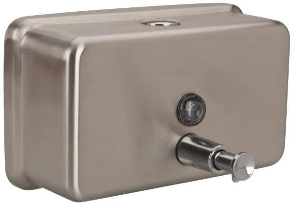 PRO-SOURCE - 40 oz Liquid Hand Soap Dispenser - Stainless Steel, Hanging, Chrome - Exact Tool & Supply