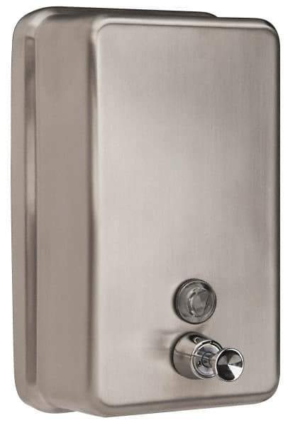 PRO-SOURCE - 40 oz Liquid Hand Soap Dispenser - Stainless Steel, Hanging, Chrome - Exact Tool & Supply