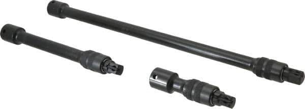 Proto - 3/8" Drive Socket Locking Extension Set - 3 Pieces, Includes 3, 6, 12" Lengths - Exact Tool & Supply