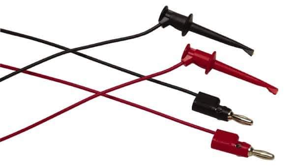 Fluke - Black/Red Electrical Test Equipment Leads Set - Use with All Models - Exact Tool & Supply
