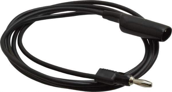 Pomona - Black Electrical Test Equipment Clip - Use with 0.300" Terminal, Banana Plugs - Exact Tool & Supply