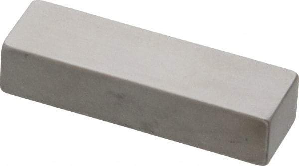 Mitutoyo - 0.25" Rectangular Steel Gage Block - Accuracy Grade 0, Includes Certificate of Inspection - Exact Tool & Supply