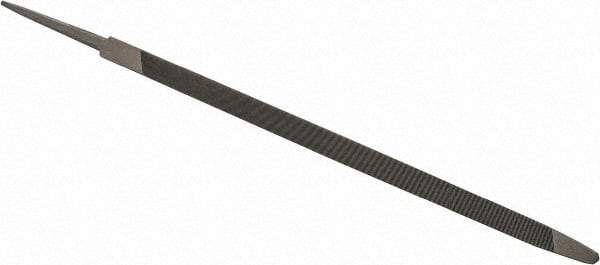 Value Collection - 9-3/4" Long, Taper American-Pattern File - Single Cut, 0.33" Overall Thickness, Tang - Exact Tool & Supply