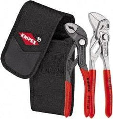 Knipex - 2 Piece Pipe Wrench & Water Pump Plier Set - Comes in Belt Pack - Exact Tool & Supply