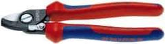 Knipex - 6-1/2" OAL, 1/0 AWG Capacity, Cable Cutter - Ergo Dual Component Handle - Exact Tool & Supply