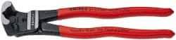 Knipex - 8" OAL, 6mm Capacity, Bolt Cutter - 7/8" Jaw Length x 1-1/2" Jaw Width, Plastic Coated Handle - Exact Tool & Supply