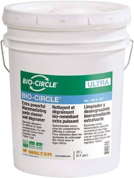 Bio-Circle - 5.3 Gal Bucket Parts Washer Fluid - Water-Based - Exact Tool & Supply