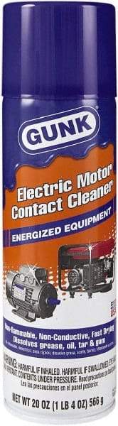 Gunk - Tetrachloroethylene Electrical Cleaner - 22 oz Aerosol Can - Exact Tool & Supply