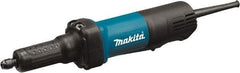Makita - 1/4" Collet, 25,000 RPM, Inline Handle Electric Die Grinder - 120 Volts, 3.5 Amps, 8.2' Cord - Exact Tool & Supply